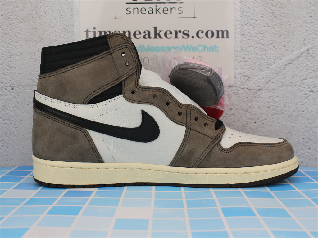 LJR Updated Batch Travis Scott x Air Jordan 1 Retro High OG Mocha CD4487 100